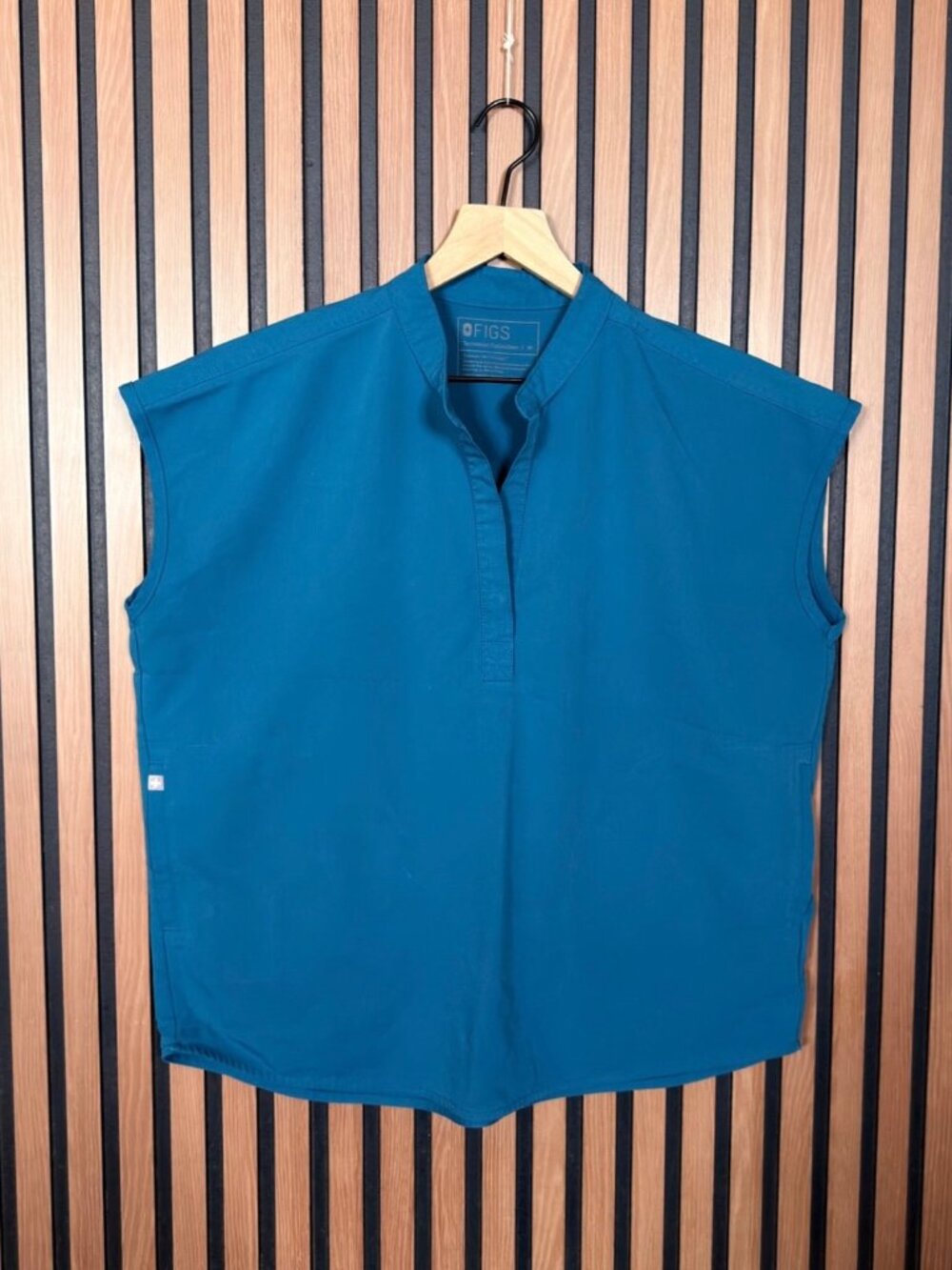 Figs Uniform Shirt Medium Womens Blue Oversized Rafaela Scrub Top Medical